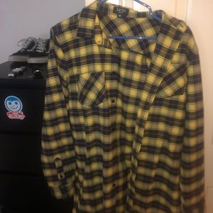 button up flannel.   barely worn